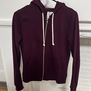 Maroon Zip-up Hoodie